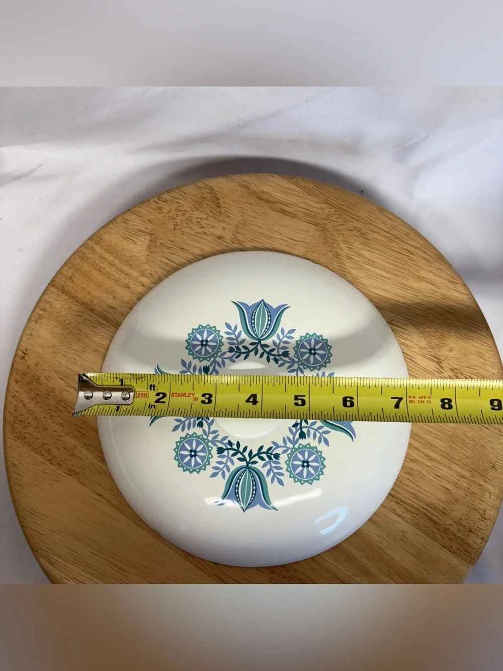 Vtg Prizer-Ware Pennsylvania Tulip Cast Iron Enamel Dutch Oven w/Lid 1 Qt 1950’s